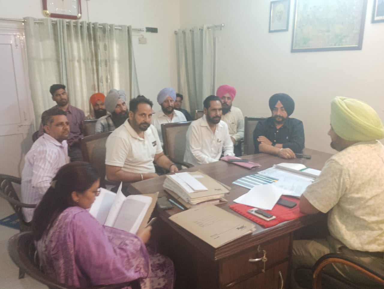Meeting in Patiala regarding the demands of Class Four employees, demand for regular appointment